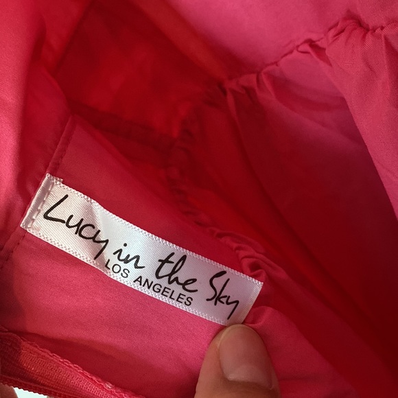 Lucy in The Sky Skater Mini Dress with Plunging V-neckline Size XS Style: L55077 - Picture 8 of 11